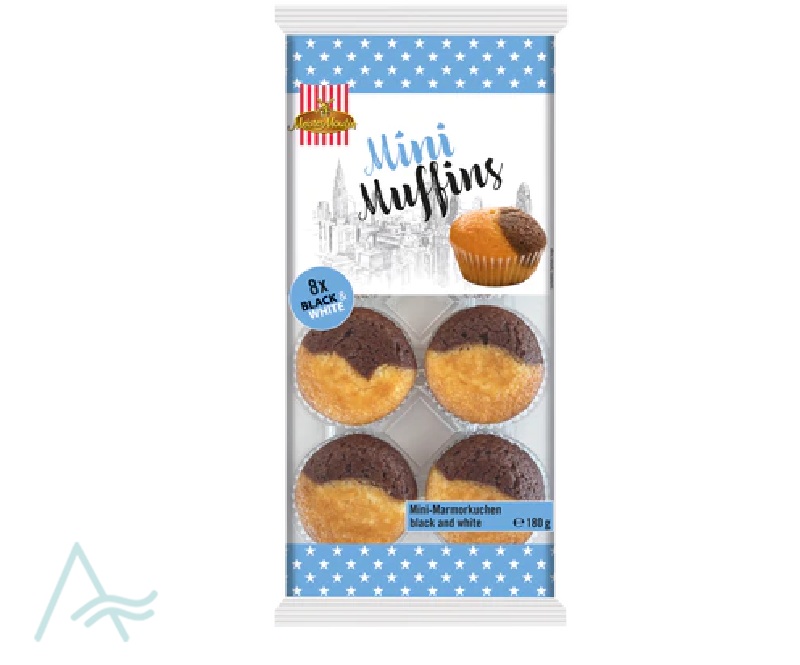 Meister Moulin Mini Muffins Black & White 180g